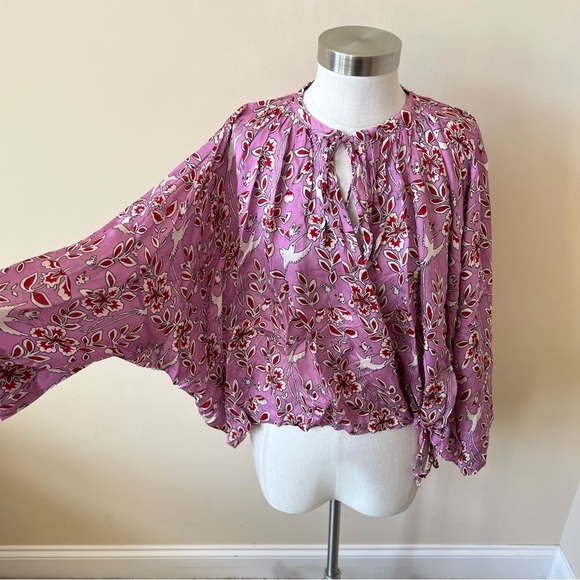 RHODE Helene flowy floral patterned top 13731 - Picture 6 of 12